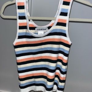 rainbow stripped cami tank